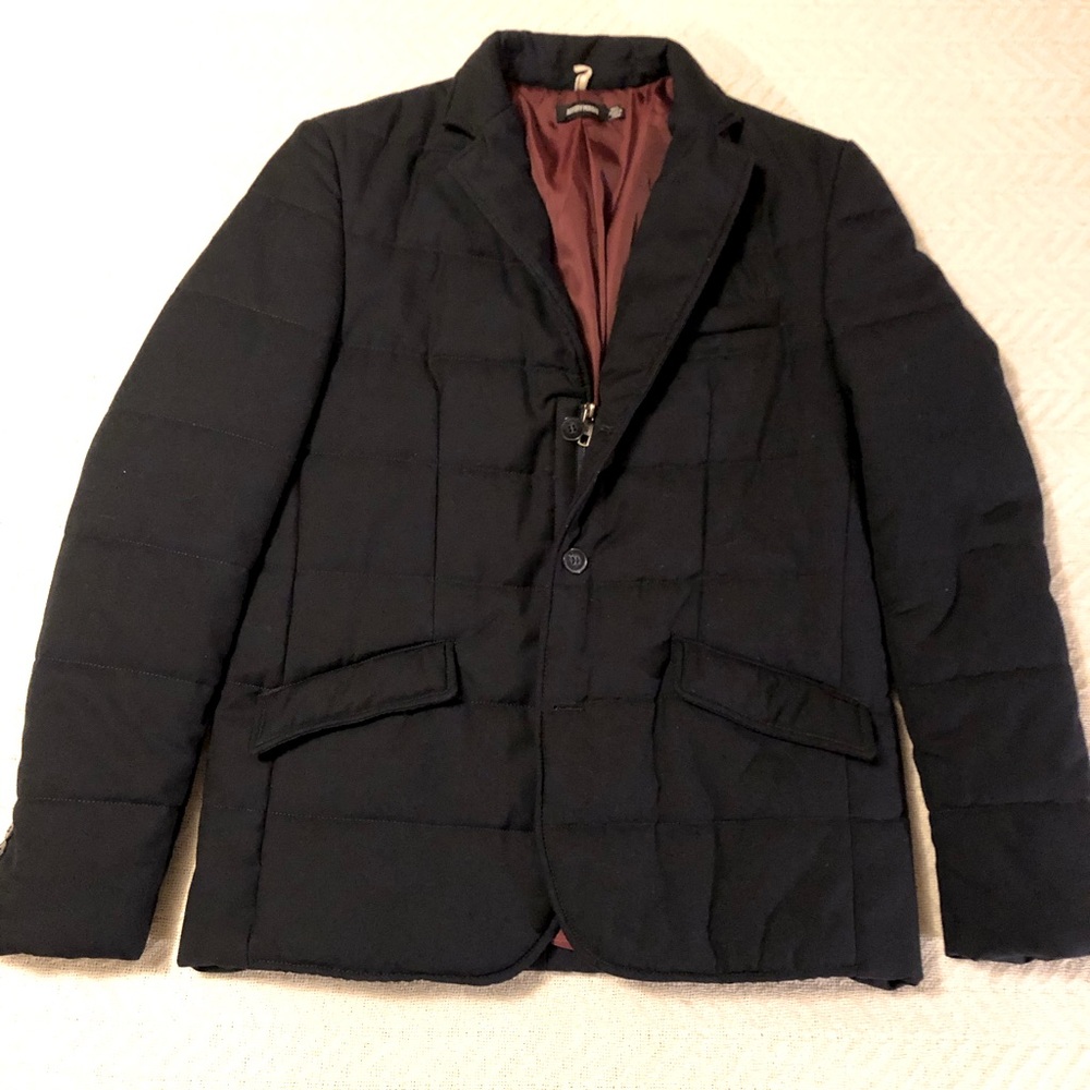 Antony Morato Navy Quilted Blazer Size 50EU/40US